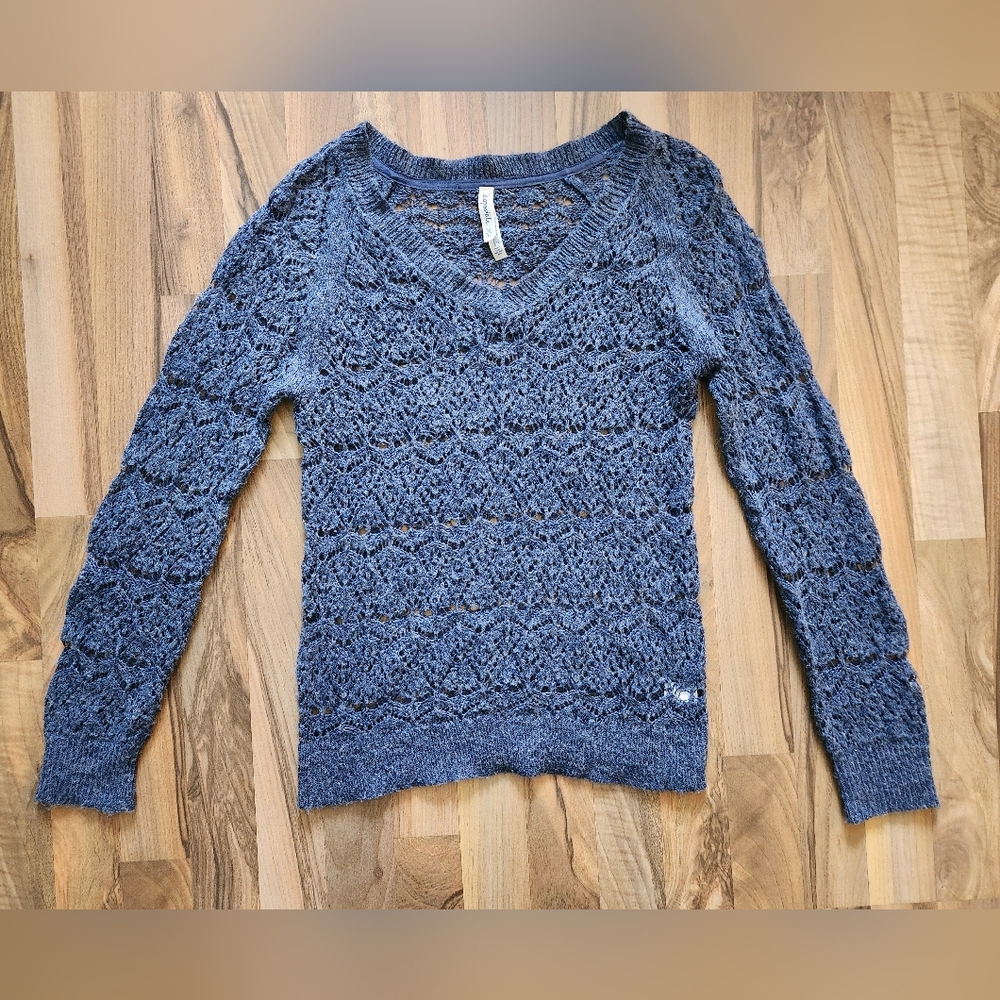 Aeropostale Blue Knit Women's Sweater M